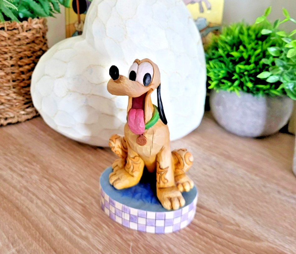 Disney Traditions Showcase Loyal Pluto Figurine Mickey Mouse Jim Shore Dog2