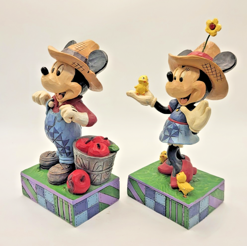Disney Traditions Mickey & Minnie Figurines Country Life Fresh From The Farm4