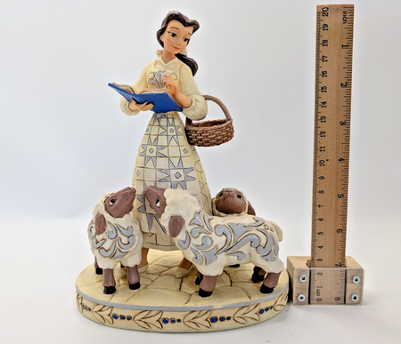 Disney Traditions Belle Bookish Beauty Figurine White Woodland Jim Shore16