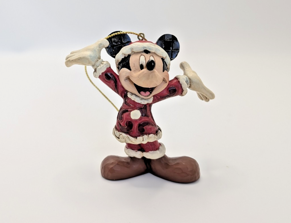 Disney Traditions Santa Mickey Mouse Hanging Ornament A27083 by Jim Shore - Boxed with Tag - product view 4