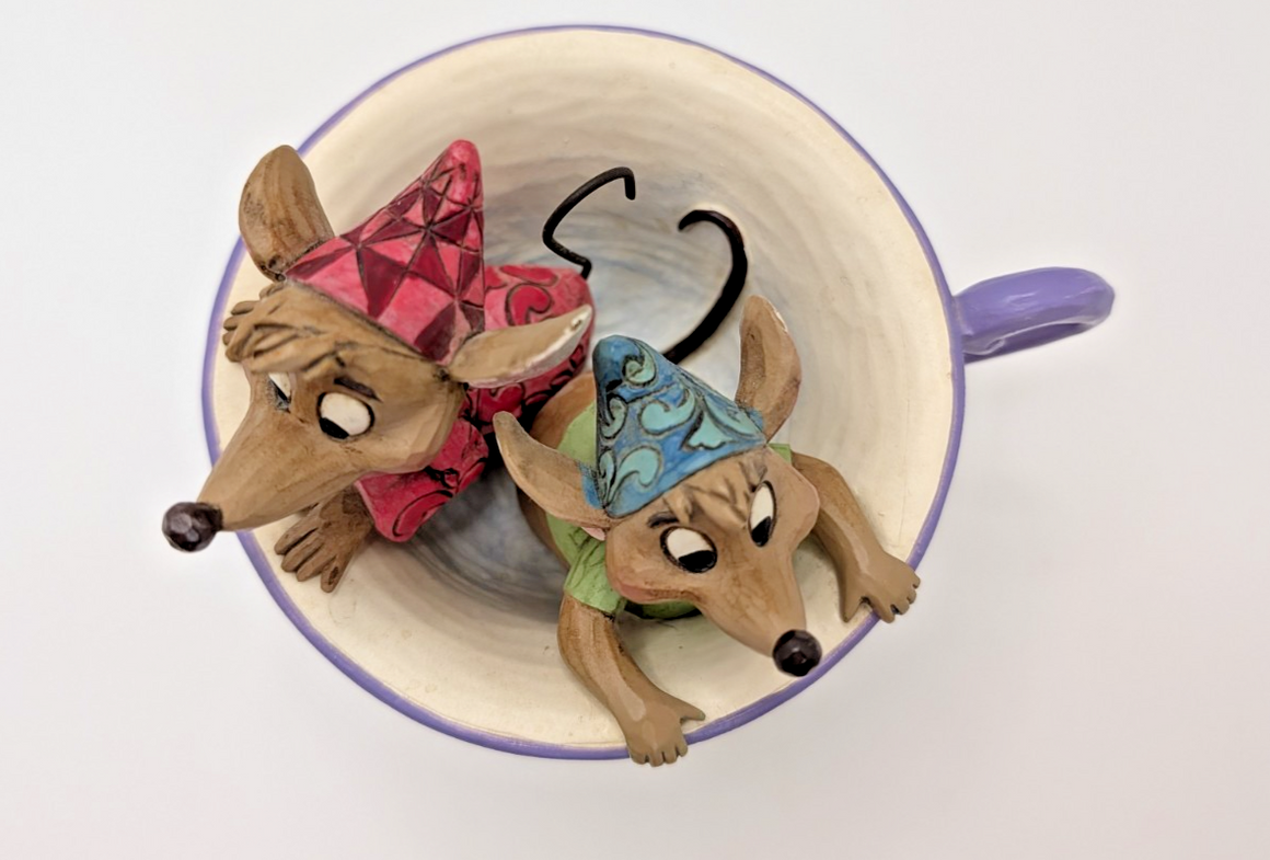 Disney Traditions Showcase Jaq & Gus Cinderella Figurine Tea For Two Boxed14