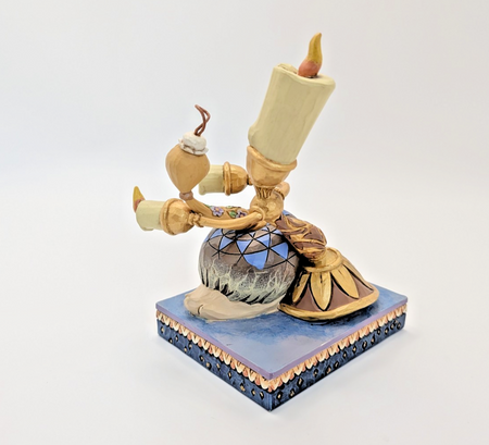 Disney Traditions Showcase Lumiere Plumette Romance By Candlelight Figurine6