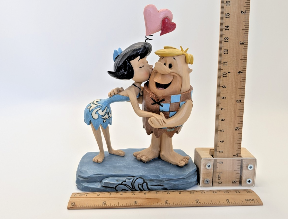 The Flinstones Jim Shore Barney & Betty Rubble Figurine Rubble Romance 405159514