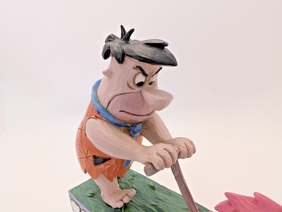 The Flinstones By Jim Shore Fred Flinstone Figurine Mower-a-saurus 405833318