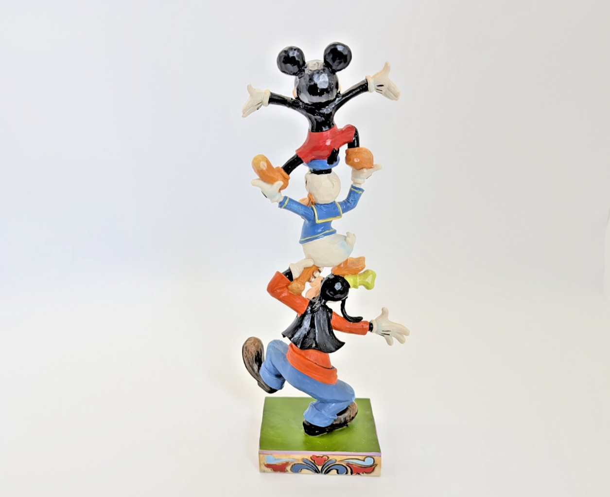 Disney Traditions Showcase Teetering Tower Figurine Mickey Mouse Donald Goofy5