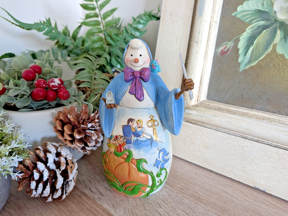 Disney Traditions Fairy Godmother Bibbity Bobbity Yule 4046022 by Jim Shore – Boxed with Tag