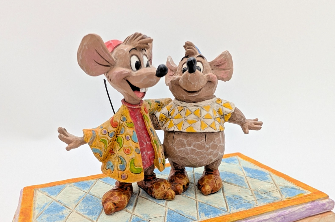 Disney Traditions Bosom Buddies Jaq and Gus trinket box 4007661 - rear of original box