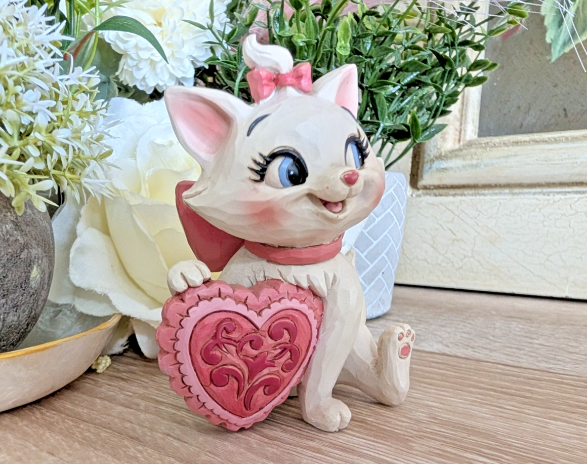 Disney Traditions Showcase Marie With Heart Figurine Aristocrats Kitten J Shore3