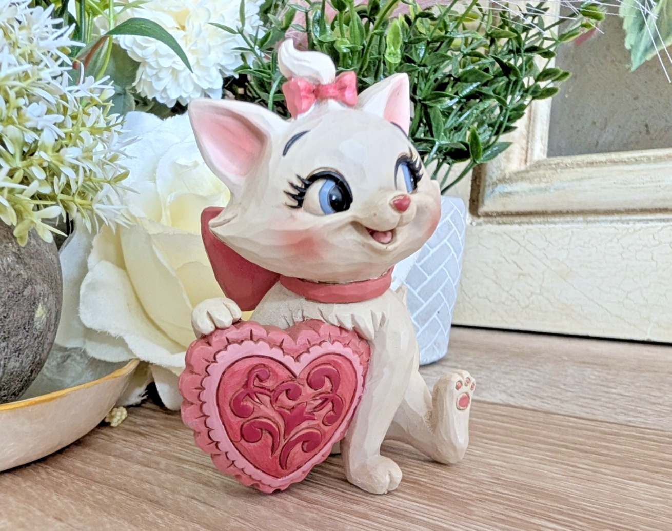Disney Traditions Showcase Marie With Heart Figurine Aristocrats Kitten J Shore3