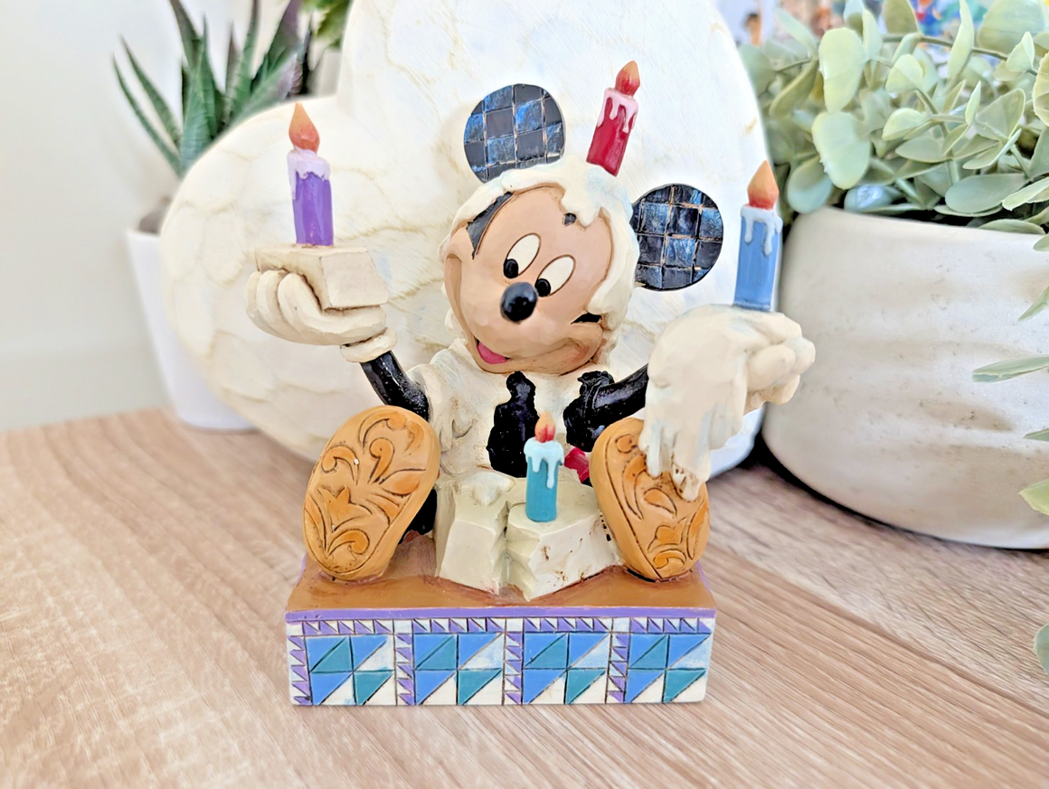 Disney Traditions Showcase Mickey Mouse Figurine Heres To You Birthday Jim Shore0