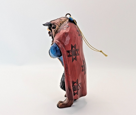 Disney Traditions Beast hanging ornament A21425 boxed - costume and pattern detail
