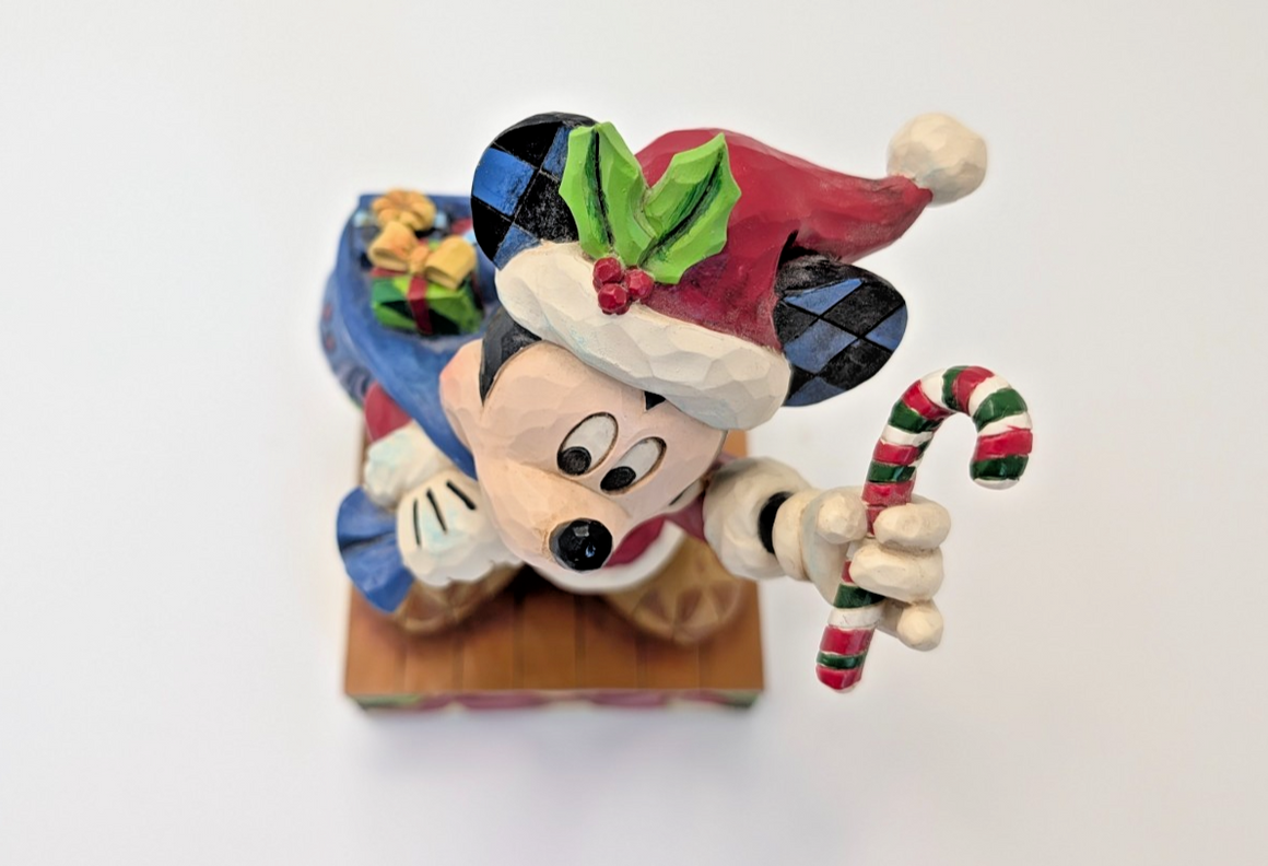 Disney Traditions Mickey Mouse Bringing Holiday Cheer 4052002 boxed figurine - box condition detail