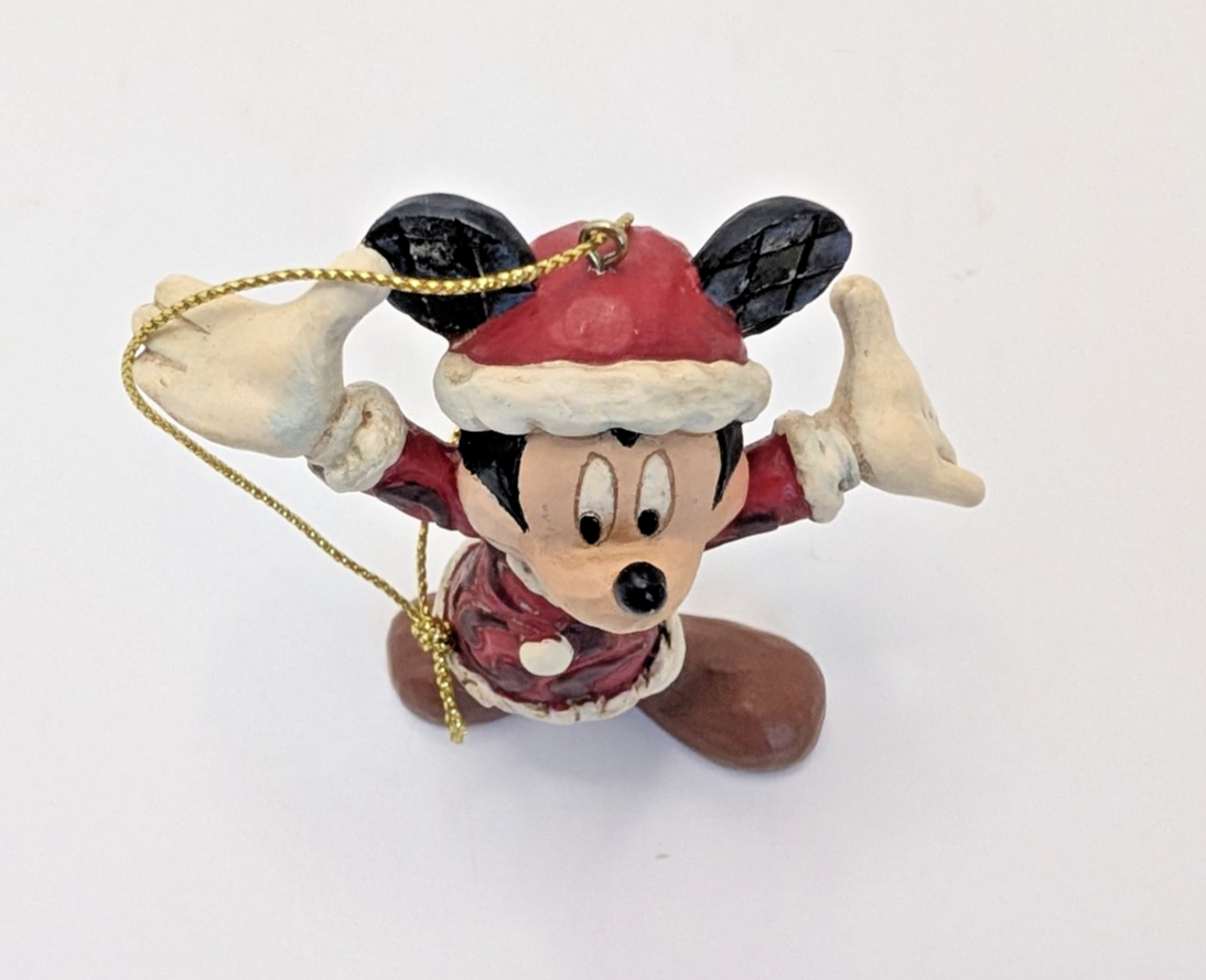 Disney Traditions Santa Mickey Mouse Hanging Ornament A27083 by Jim Shore - Boxed with Tag - product view 11