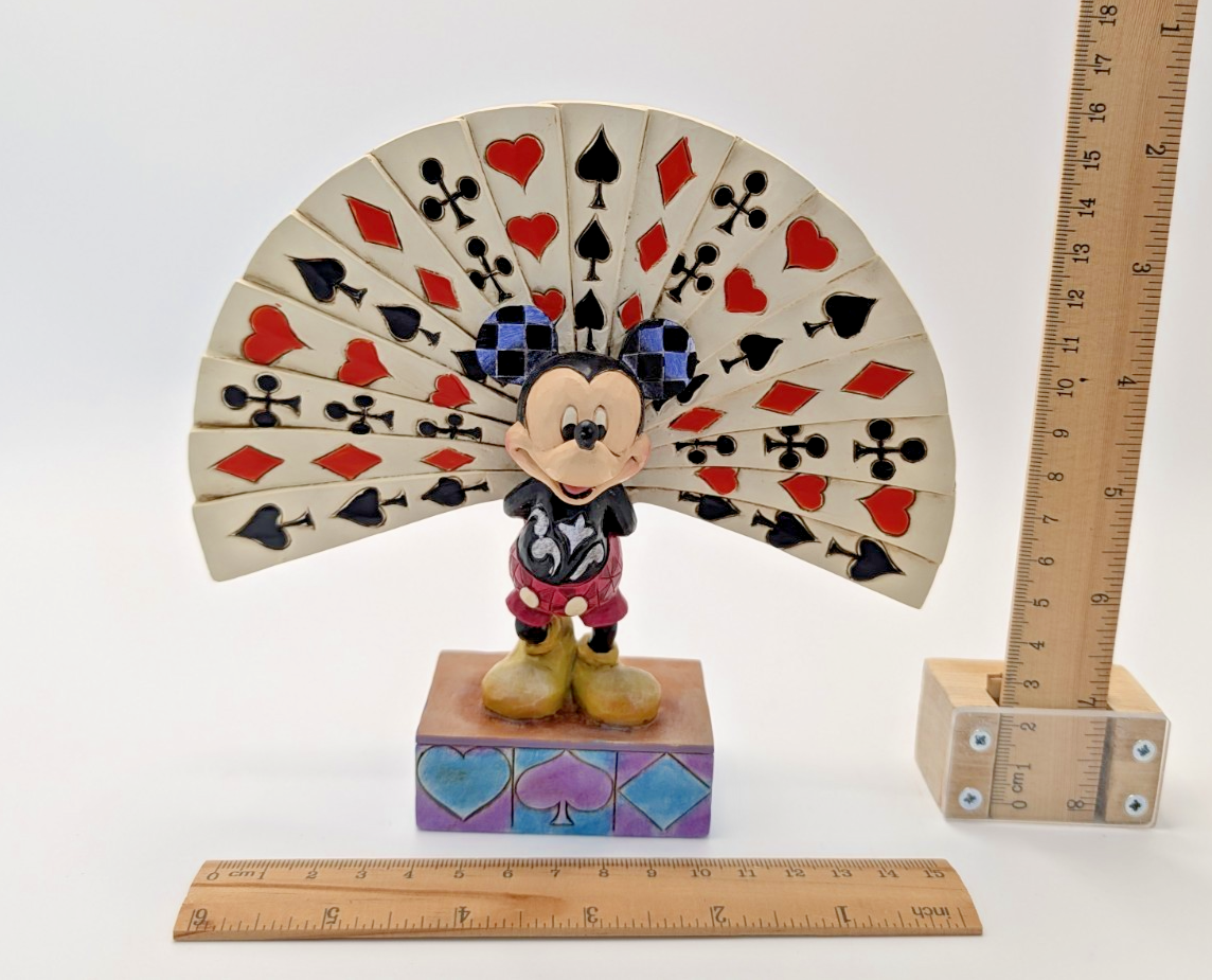 Disney Traditions Mickey Mouse All Decked Out Figurine Cards Collectable Boxed15