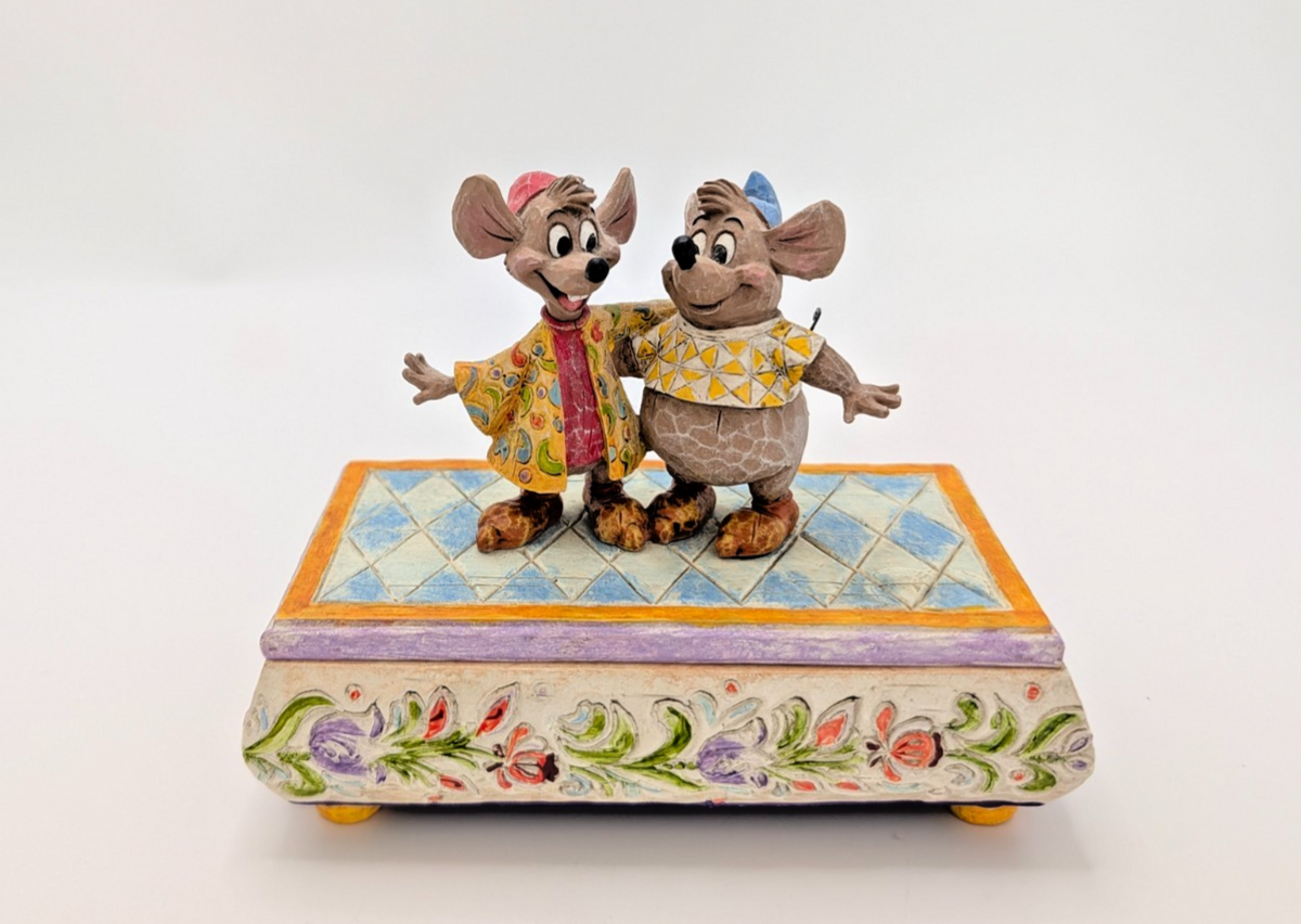 Disney Traditions Bosom Buddies Jaq and Gus trinket box 4007661 - rear view