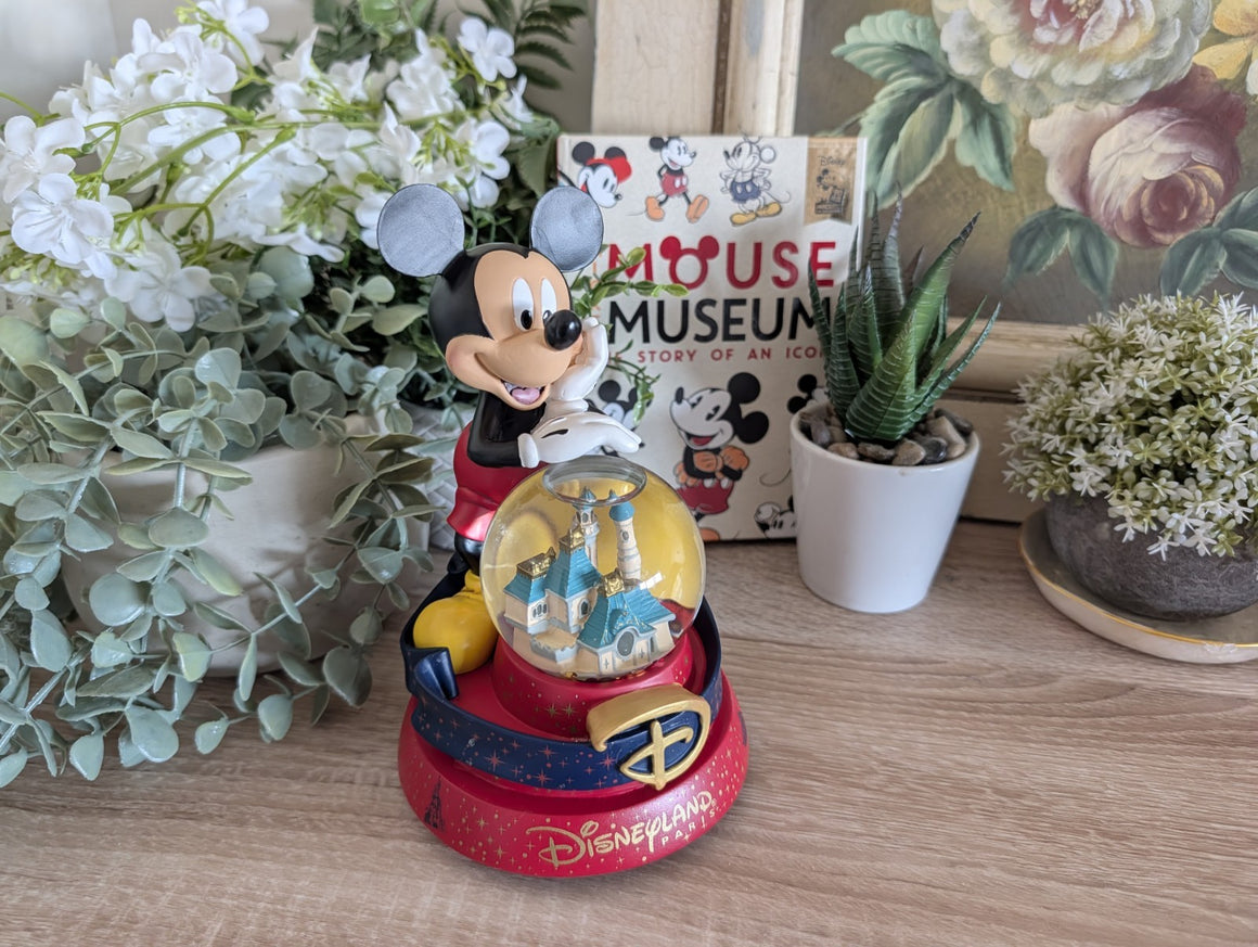 Disneyland Paris Mickey Mouse musical castle snow globe photo 2