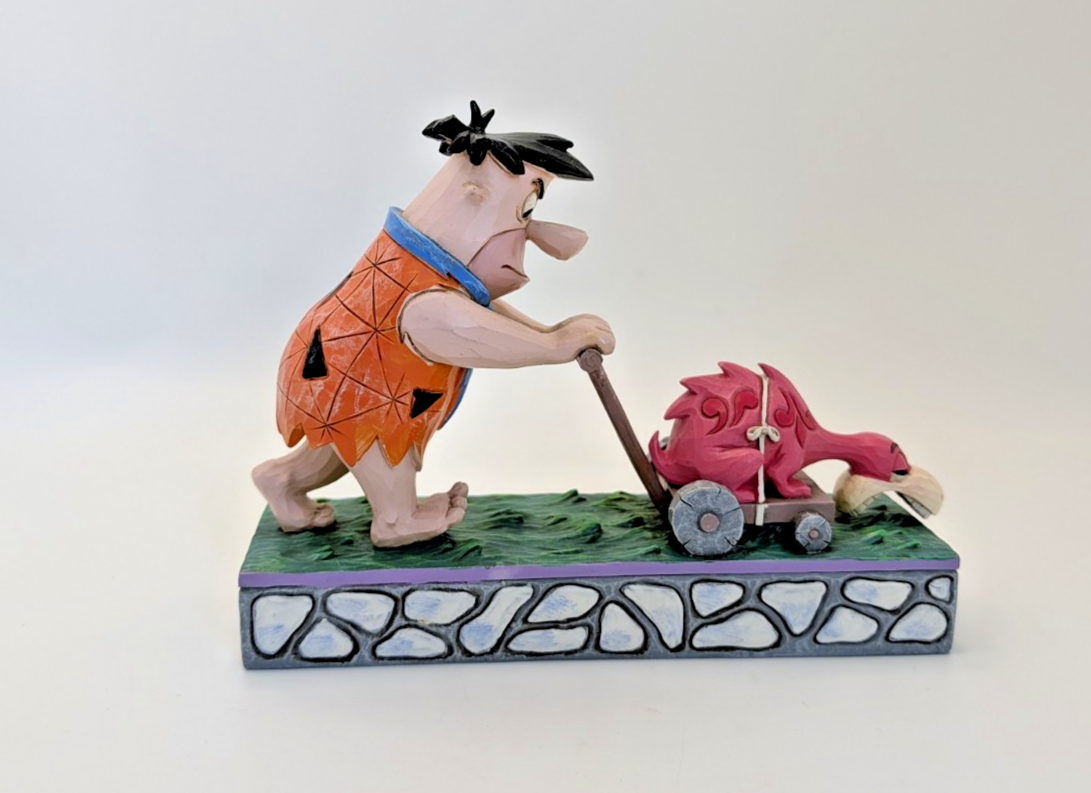 The Flinstones By Jim Shore Fred Flinstone Figurine Mower-a-saurus 405833313