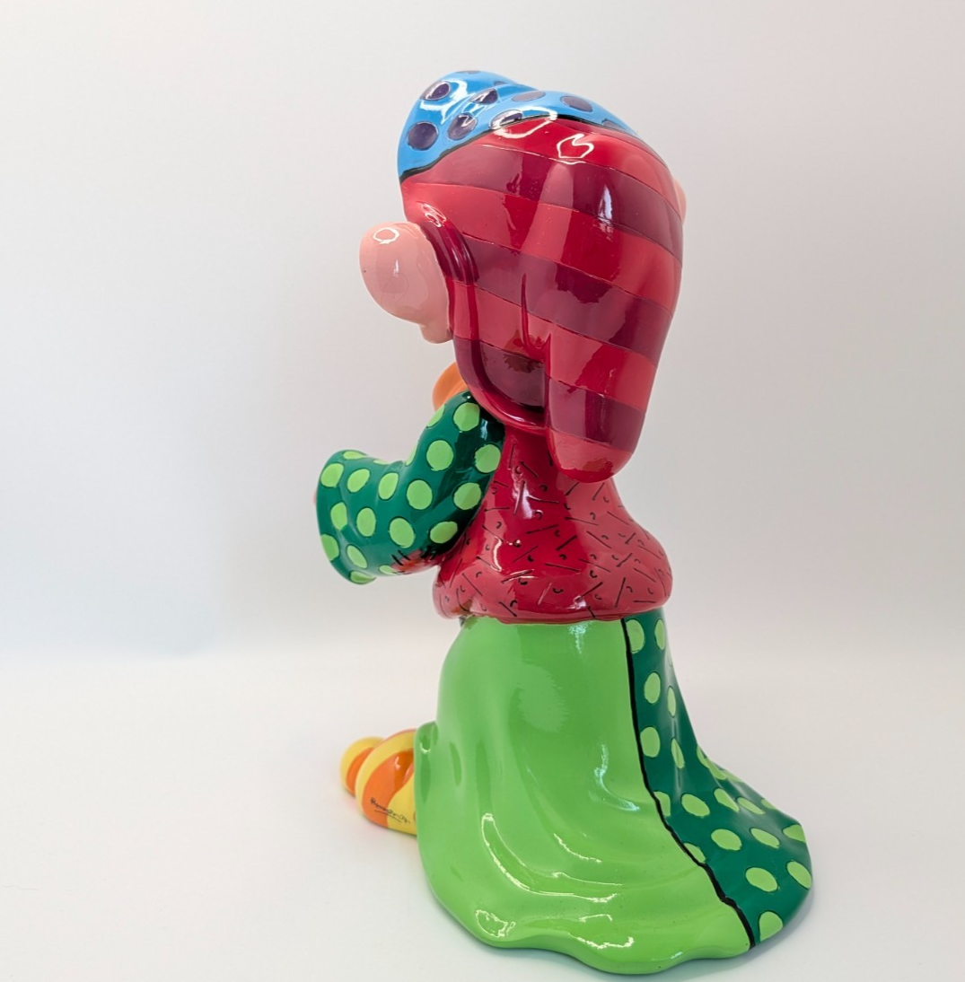 Disney Britto Dopey Snow White 4055687 unboxed figurine - character face detail