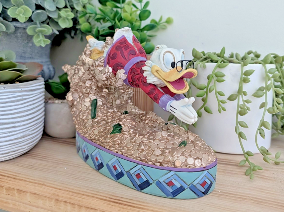 Disney Traditions Scrooge McDuck Treasure Dive Figurine 4046055 Boxed