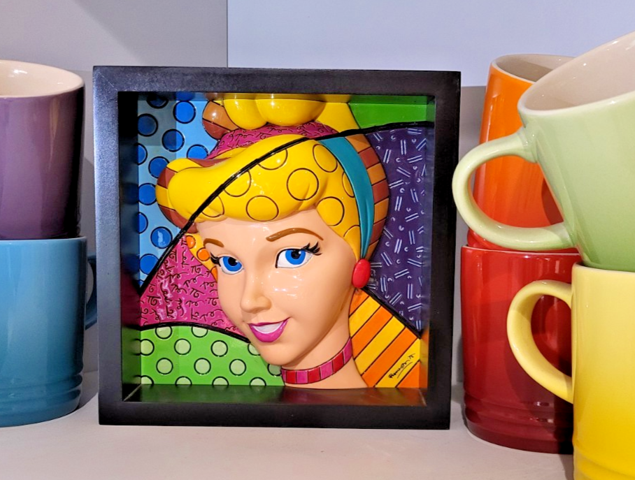 Disney Britto Cinderella Pop Art Block 4033869 Colourful Display Figurine Boxed0