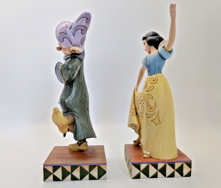 Disney Traditions Snow White and Dopey Dancing Partners boxed figurine