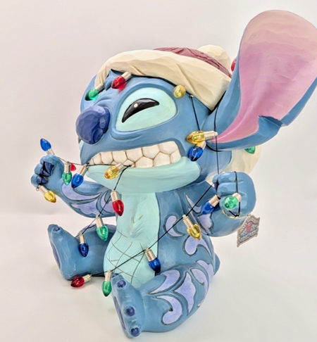 Disney Traditions Holiday Stitch 1739919 Christmas Lights – detail and condition photograph 6