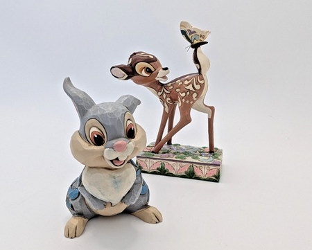 Disney Traditions Showcase Bambi & Thumper Figurine Set Jim Shore Pair Deer16