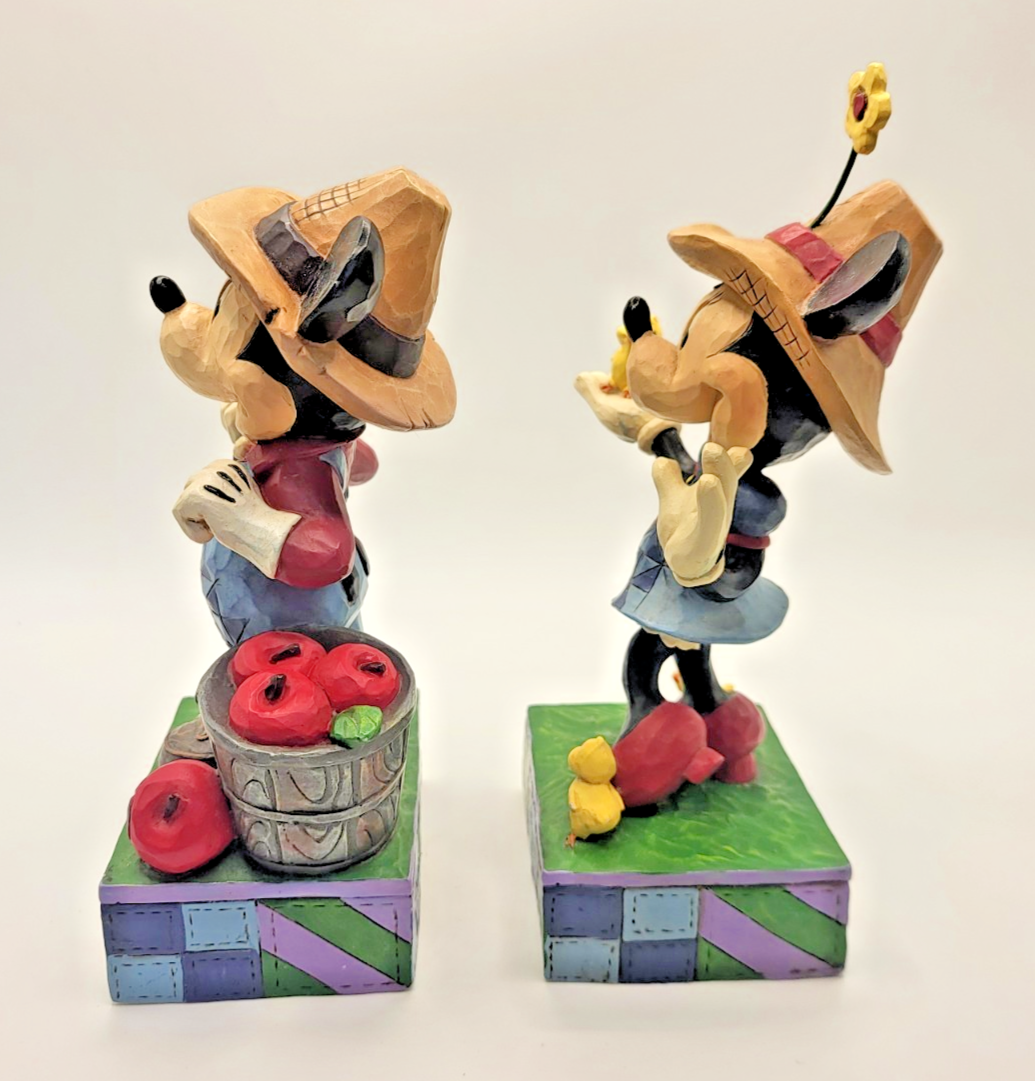 Disney Traditions Mickey & Minnie Figurines Country Life Fresh From The Farm5