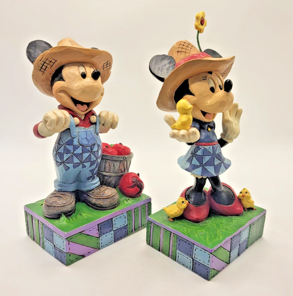 Disney Traditions Mickey & Minnie Figurines Country Life Fresh From The Farm10