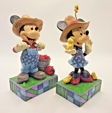 Disney Traditions Mickey & Minnie Figurines Country Life Fresh From The Farm10