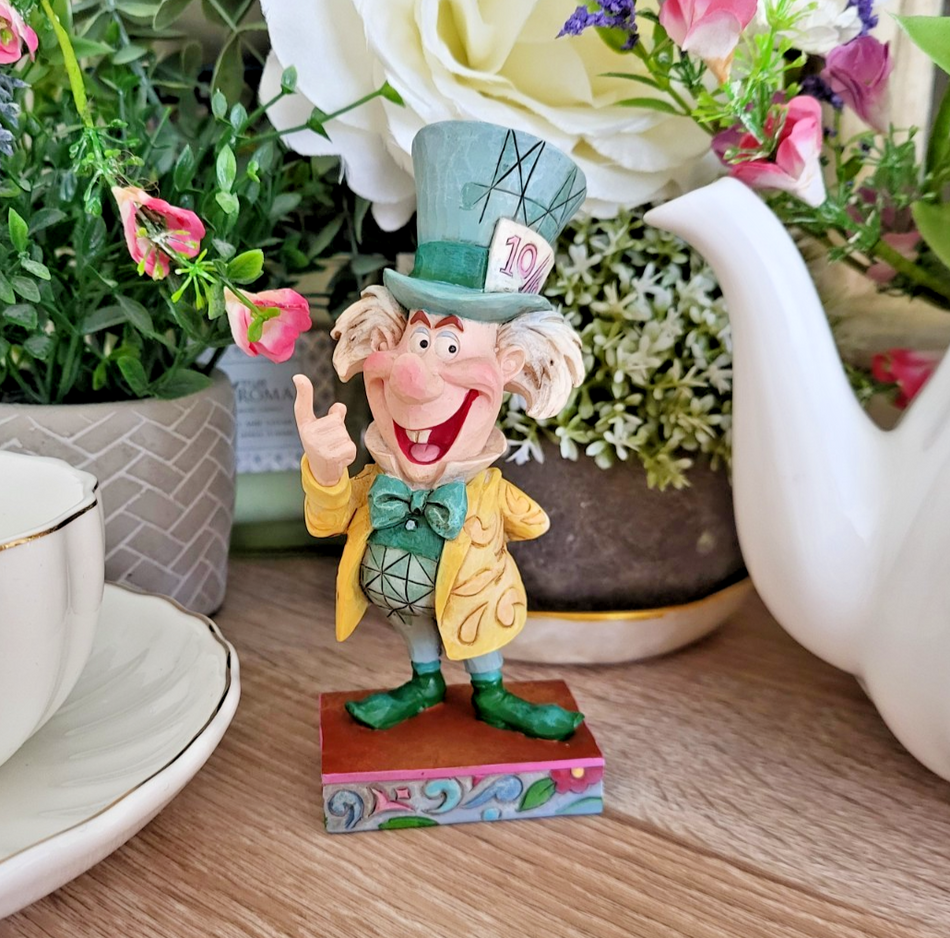 Disney Traditions Mad Hatter Figurine Mad Cap Mayhem Ornament Alice Jim Shore0