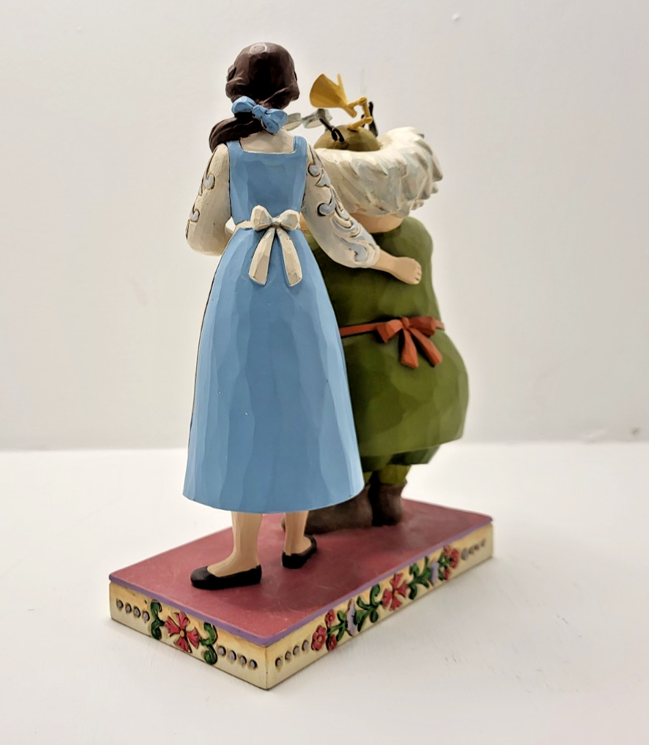 Disney Traditions Beauty & Beast Figurine Devoted Daughter Belle Maurice Boxed5