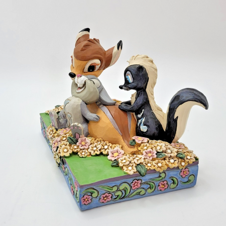 Disney Traditions Childhood Friends Figurine Bambi Thumper Flower Ornament Shore4