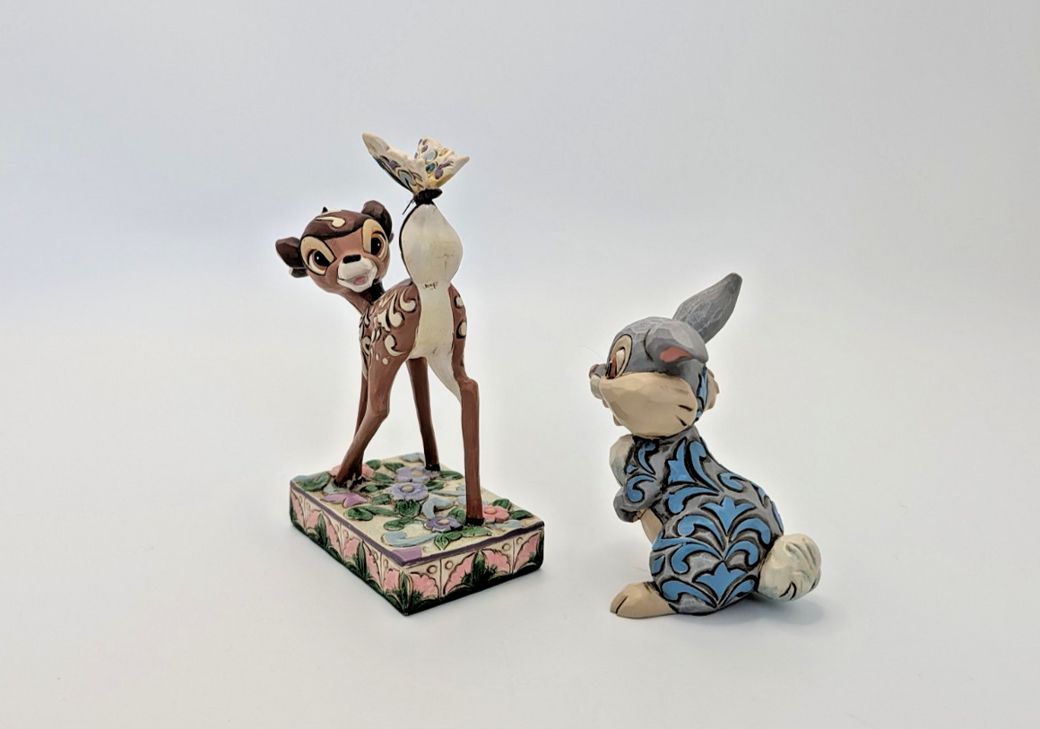 Disney Traditions Showcase Bambi & Thumper Figurine Set Jim Shore Pair Deer6