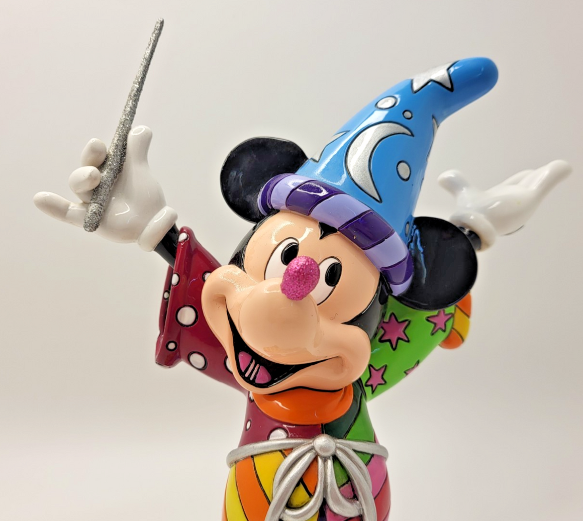 Disney Britto Mickey Mouse Figurine Sorcerer Ornament Pop Art 403081511