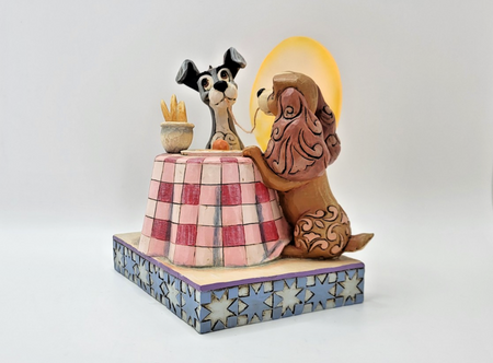 Disney Traditions Lady & The Tramp Light Up Figurine A Moonlit Romance Ornament5