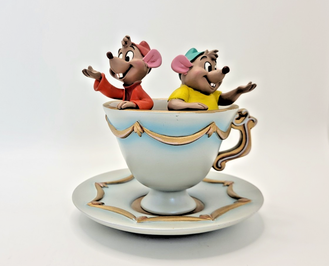 Disney Jaq And Gus Trinket Dish Disney Store Exclusive Cinderella Figurine3