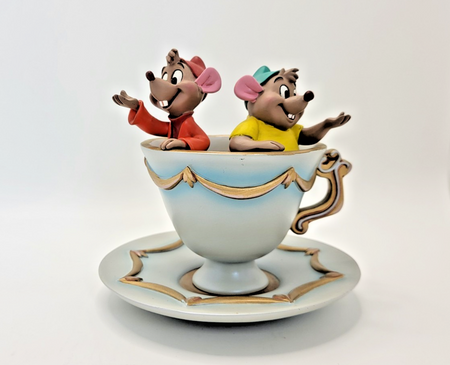 Disney Jaq And Gus Trinket Dish Disney Store Exclusive Cinderella Figurine3