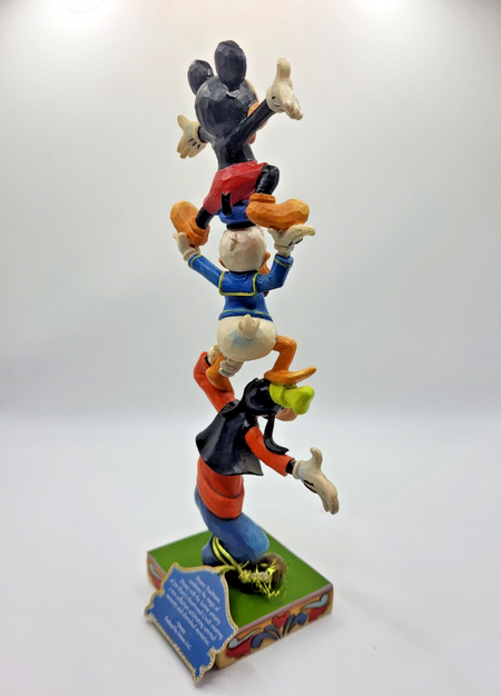 Disney Traditions Teetering Tower Figurine Mickey Mouse Donald Goofy Ornament6