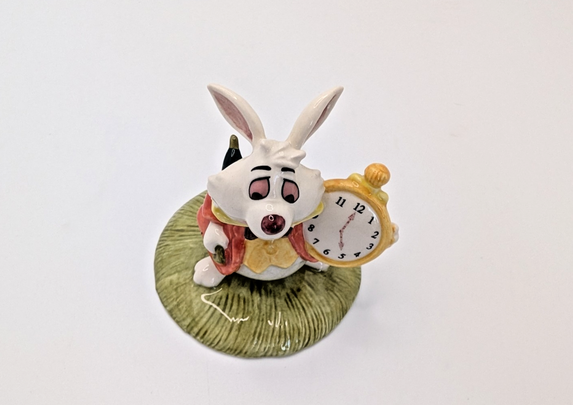 Alternate view of Royal Doulton White Rabbit AW5 limited edition figurine 461 of 2000