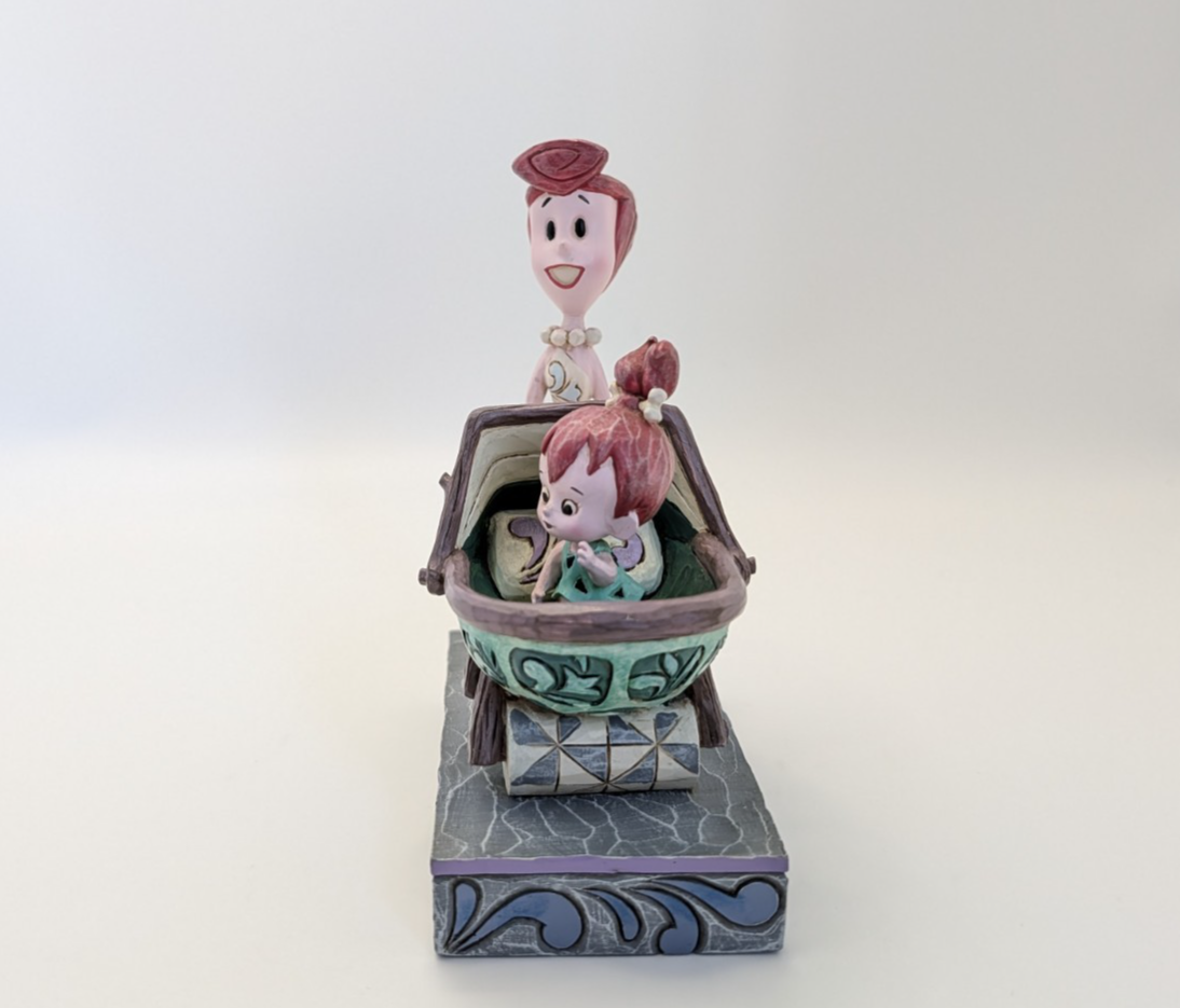 Jim Shore Flintstones Wilma and Pebbles Bedrock Buggy figurine 4058334 photo 7