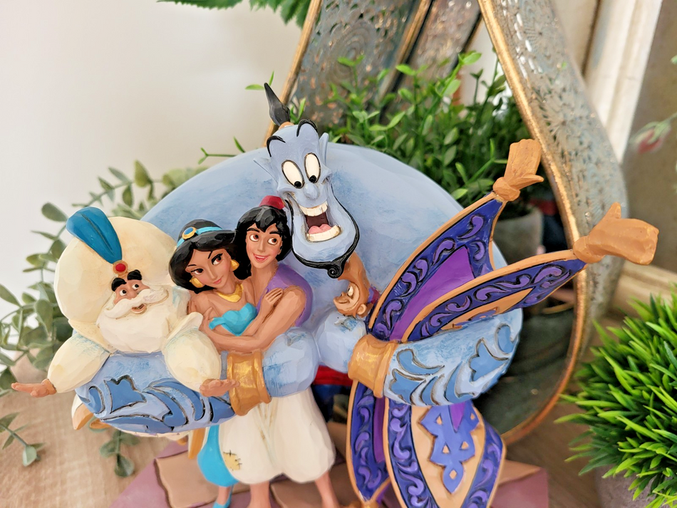 Disney Traditions Showcase Group Hug Aladdin Figurine Jasmine Abu Jim Shore1