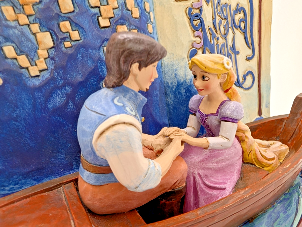 Alternate view of Disney Traditions Rapunzel and Flynn One Magical Night figurine 4043625