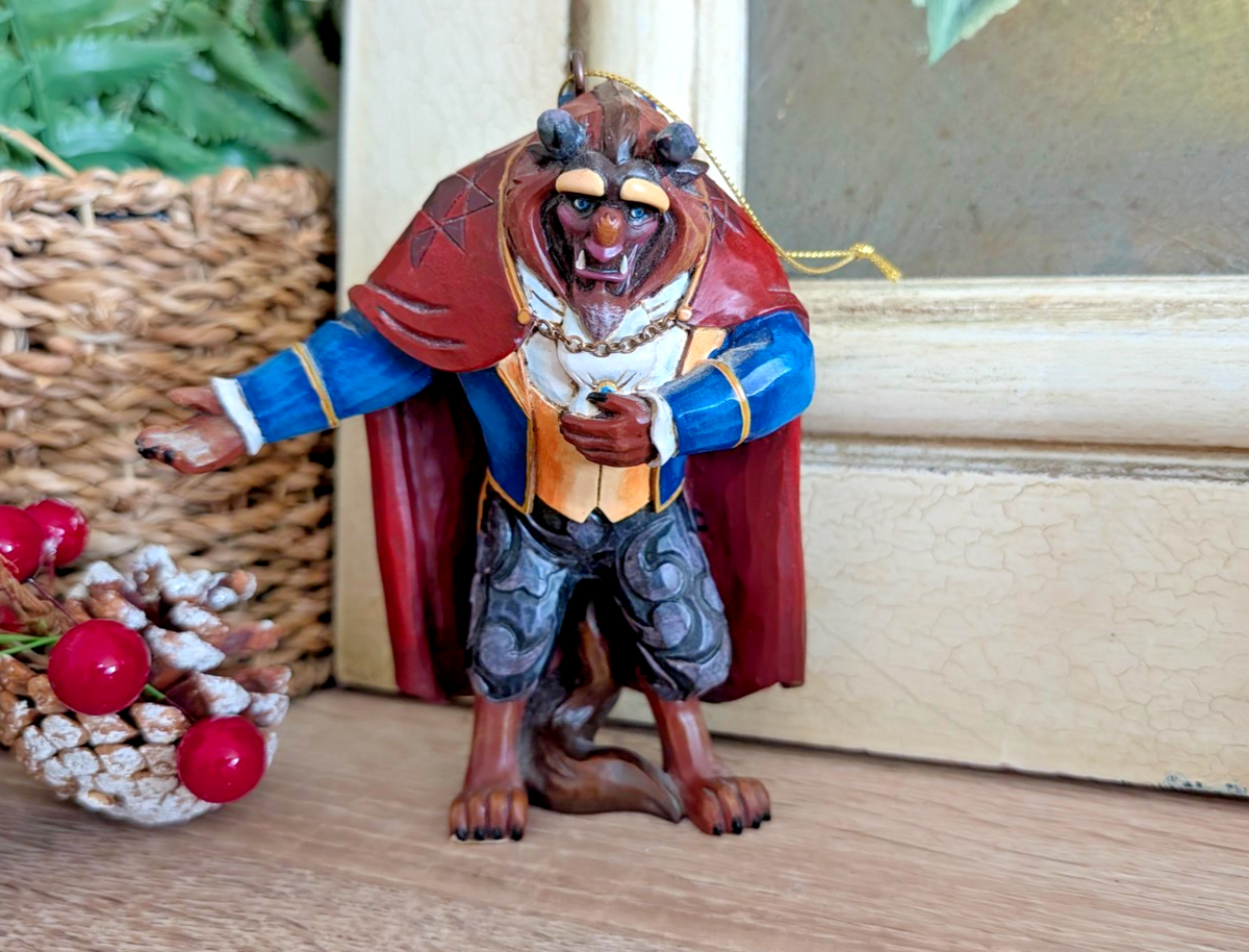 Disney Traditions Beast hanging ornament A21425 boxed - front view