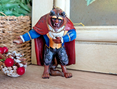 Disney Traditions Beast hanging ornament A21425 boxed - front view