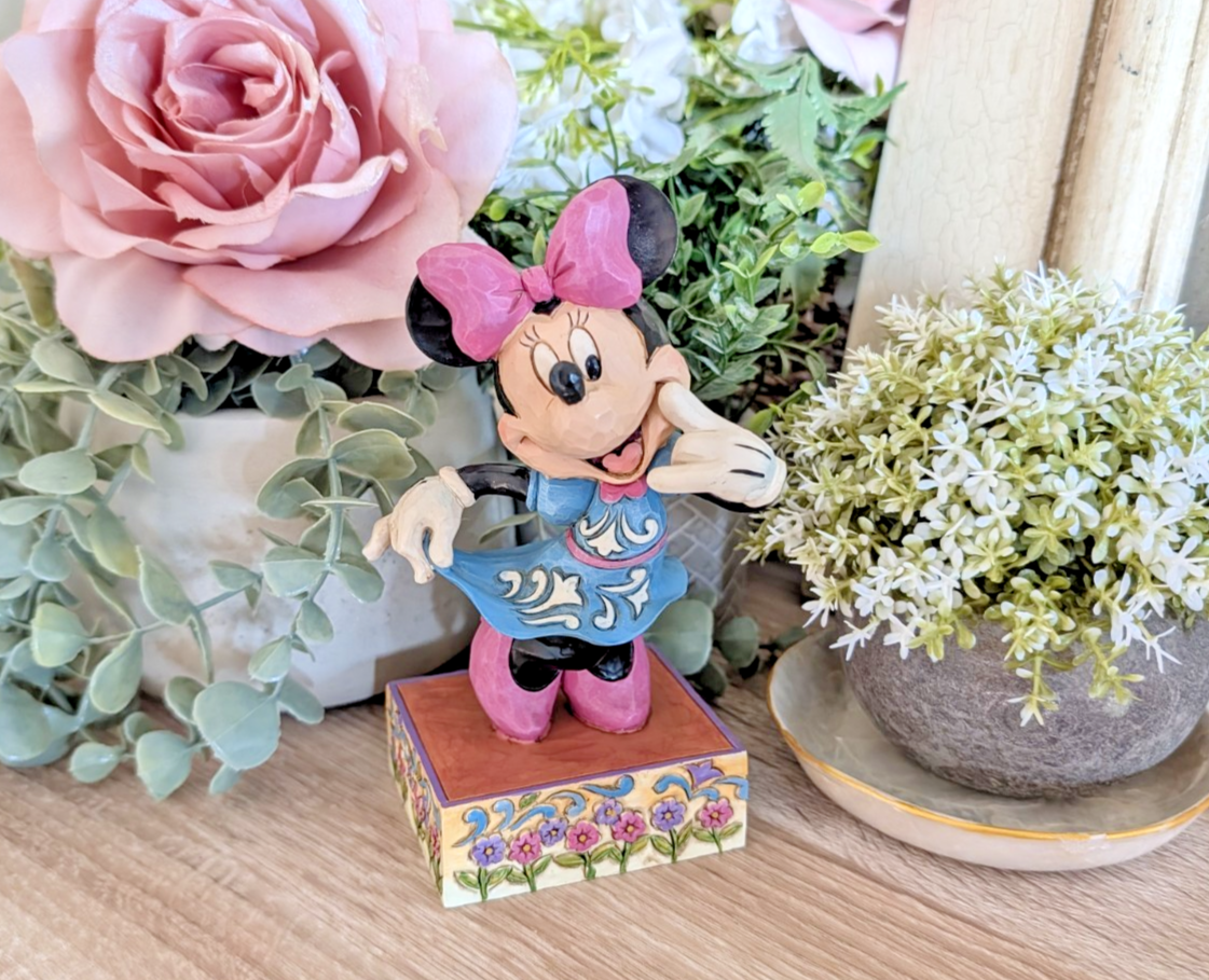 Disney Traditions Minnie Mouse Call Me Jim Shore figurine photo 1