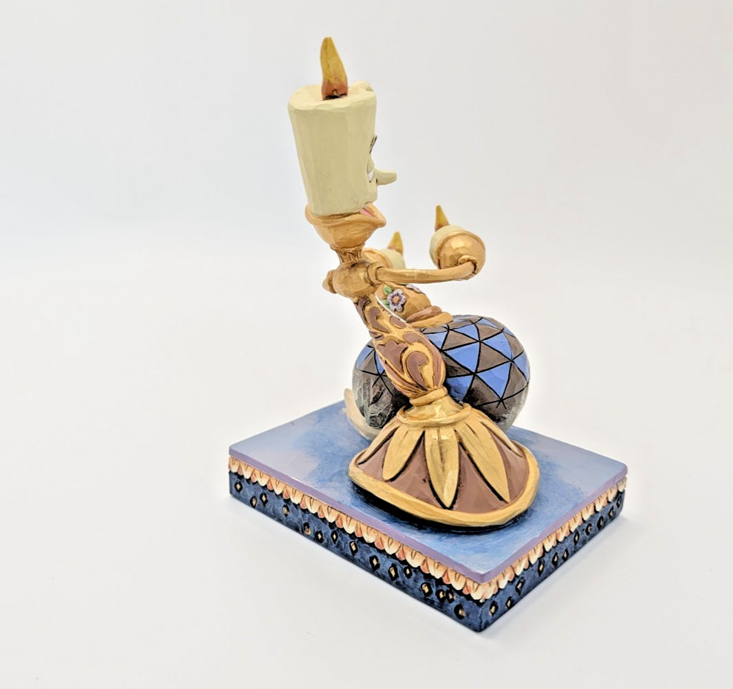 Disney Traditions Showcase Lumiere Plumette Romance By Candlelight Figurine8