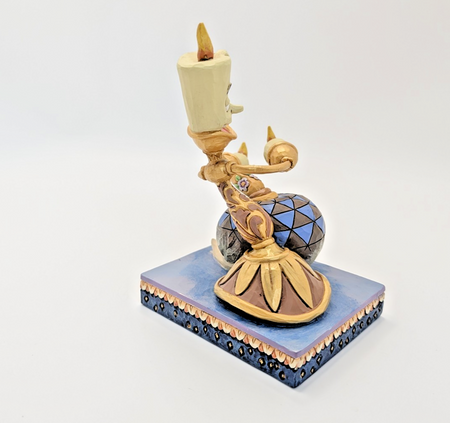 Disney Traditions Showcase Lumiere Plumette Romance By Candlelight Figurine8