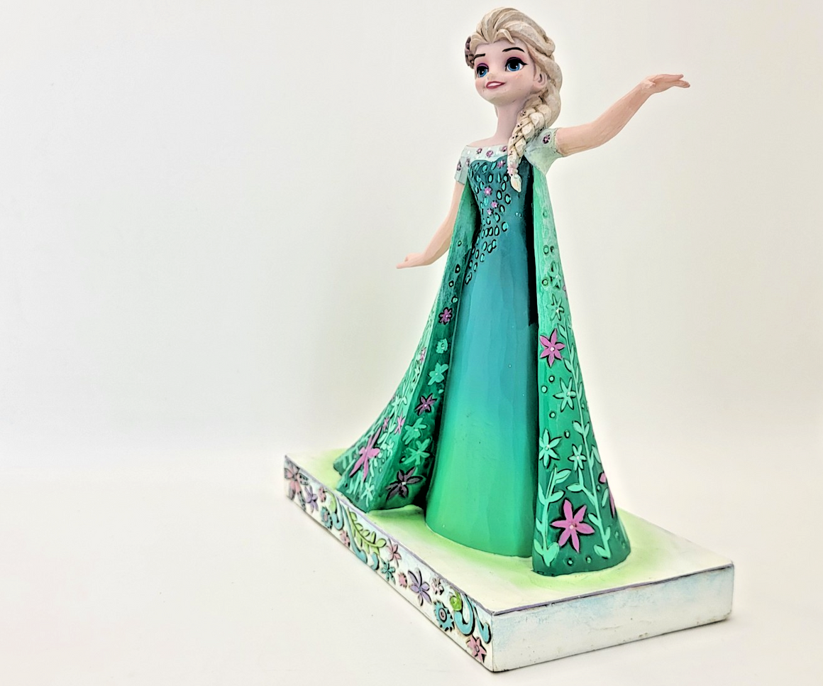 Disney Traditions Celebration Of Spring Figurine Elsa Frozen Ornament5