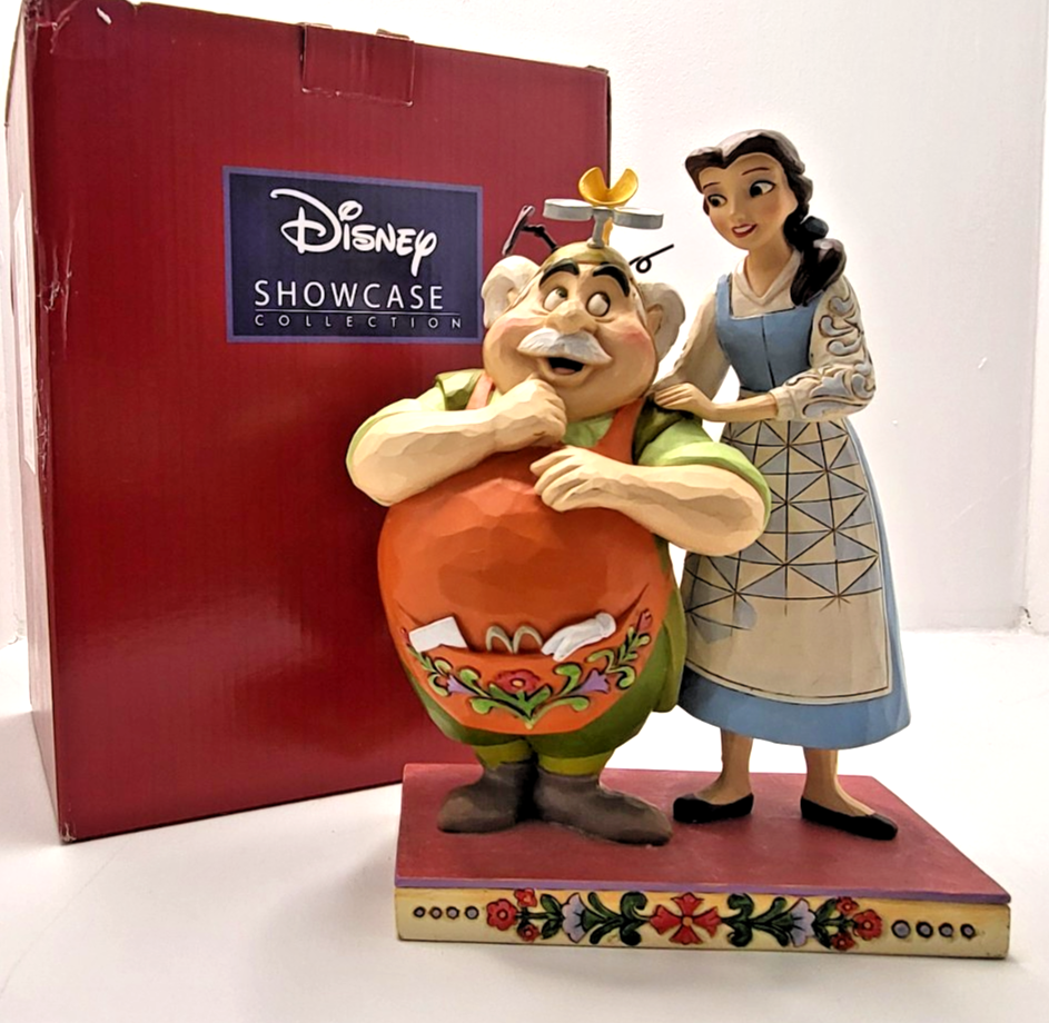 Disney Traditions Beauty & Beast Figurine Devoted Daughter Belle Maurice Boxed12
